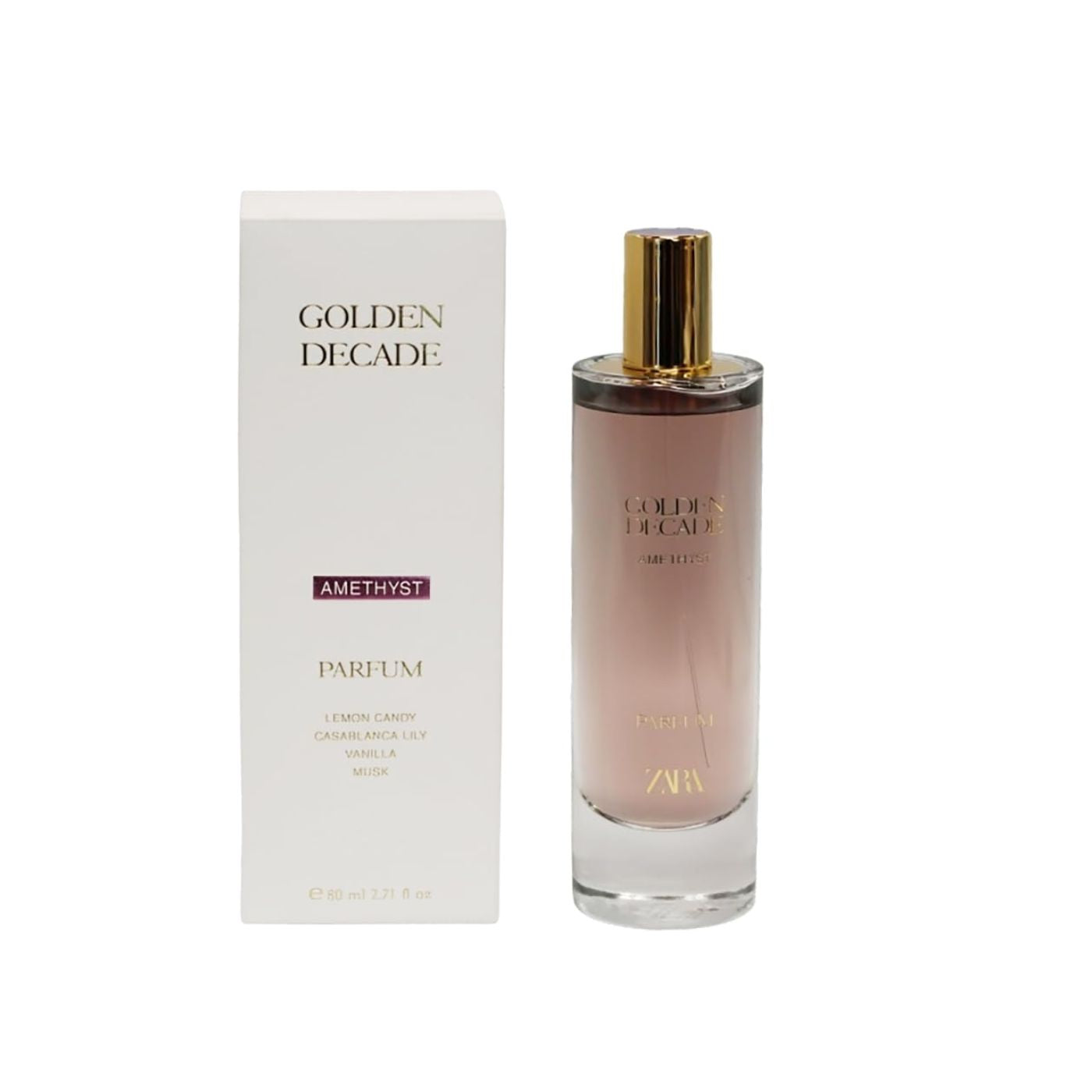 Zara Golden Decade Amethyst Women Perfume Luxurious Floral Citrus Fragrance